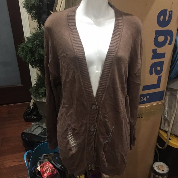 Olivia Sky Button Cardigan - Picture 1 of 4